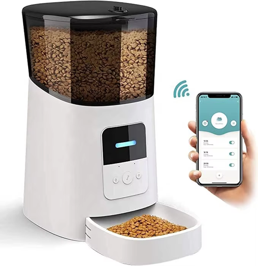 Comedor de perros y gatos con camara y wifi de 6L